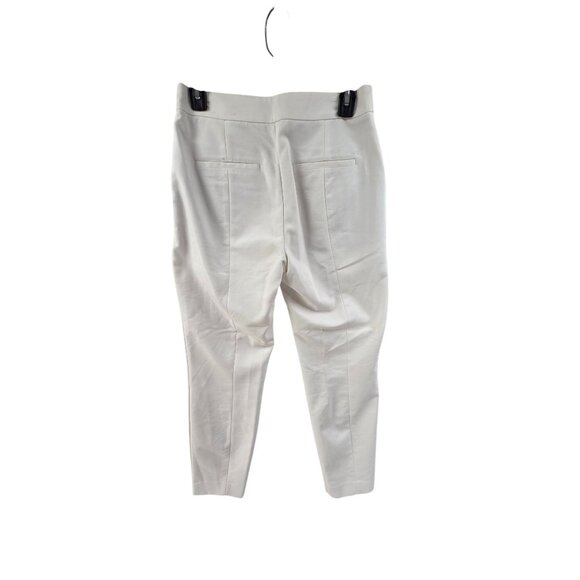 Express Women's Sailer Button High-Rise Ankle Pants White Size 4R Strech Classic - Picture 4 of 7